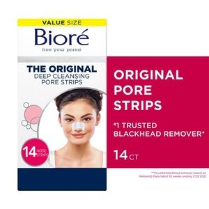 Biore Original Deep Cleansing Blackhead Remover Pore Strips, 14ct